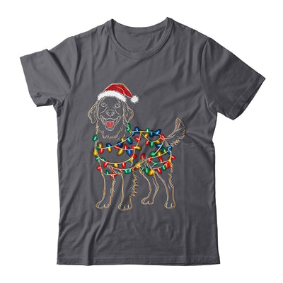 Funny Santa Golden Retriever Retriever Christmas Lights Dog Lover Shirt & Sweatshirt | teecentury
