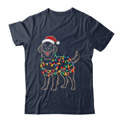 Funny Santa Golden Retriever Retriever Christmas Lights Dog Lover Shirt & Sweatshirt | teecentury