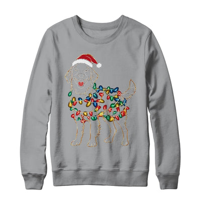 Funny Santa Golden Retriever Retriever Christmas Lights Dog Lover Shirt & Sweatshirt | teecentury