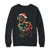 Funny Santa Labrador Retriever Christmas Lights Dog Lover Shirt & Sweatshirt | teecentury