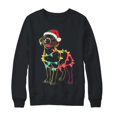 Funny Santa Labrador Retriever Christmas Lights Dog Lover Shirt & Sweatshirt | teecentury