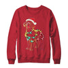 Funny Santa Labrador Retriever Christmas Lights Dog Lover Shirt & Sweatshirt | teecentury