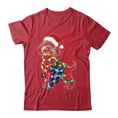 Funny Santa Poodle Retriever Christmas Lights Dog Lover Shirt & Sweatshirt | teecentury
