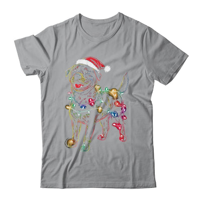 Funny Santa Rottweiler Retriever Christmas Lights Dog Lover Shirt & Sweatshirt | teecentury