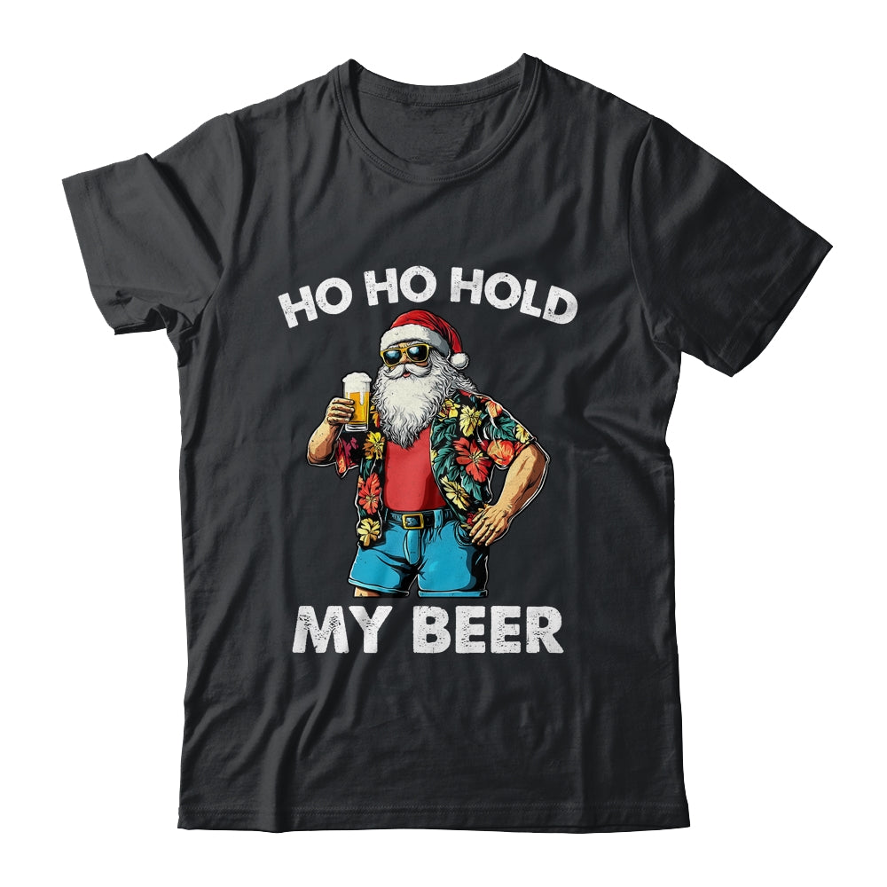 Funny Santa With Sunglasses And Beer Christmas In July Shirt & Hoodie | teecentury