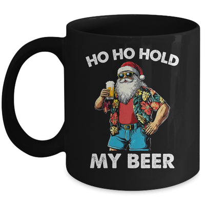 Funny Santa With Sunglasses And Beer Christmas In July Mug | teecentury