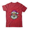 Funny Santa With Sunglasses Christmas Pink Women Girls Kids Shirt & Sweatshirt | teecentury