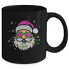 Funny Santa With Sunglasses Christmas Pink Women Girls Kids Mug | teecentury