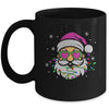 Funny Santa With Sunglasses Christmas Pink Women Girls Kids Mug | teecentury