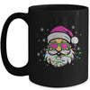 Funny Santa With Sunglasses Christmas Pink Women Girls Kids Mug | teecentury