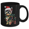 Funny Santa Yorkie Retriever Christmas Lights Dog Lover Mug | teecentury
