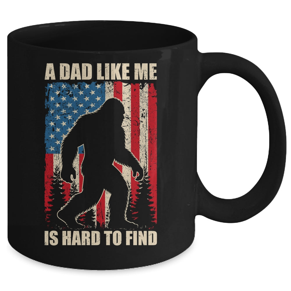 Funny Sasquatch A Dad Like Me Is Hard To Find Flag Bigfoot Mug | teecentury