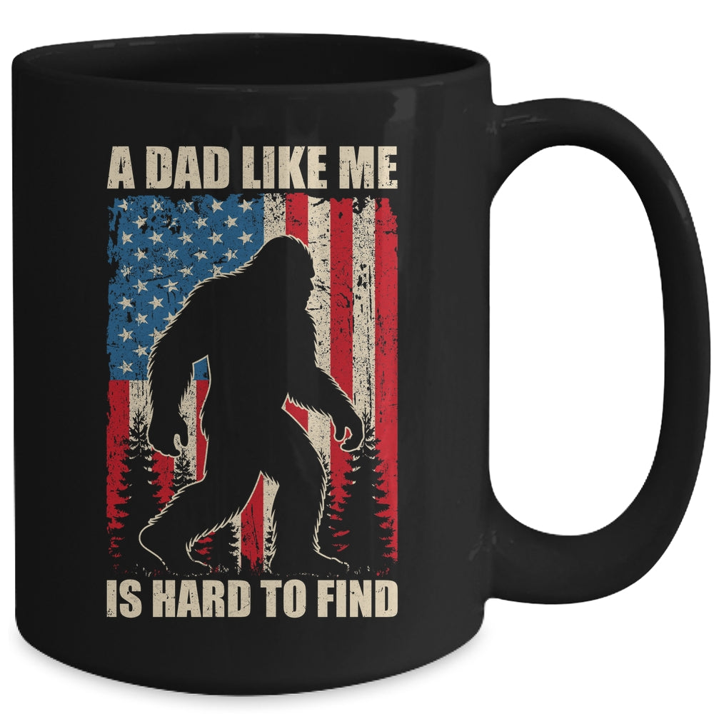 Funny Sasquatch A Dad Like Me Is Hard To Find Flag Bigfoot Mug | teecentury
