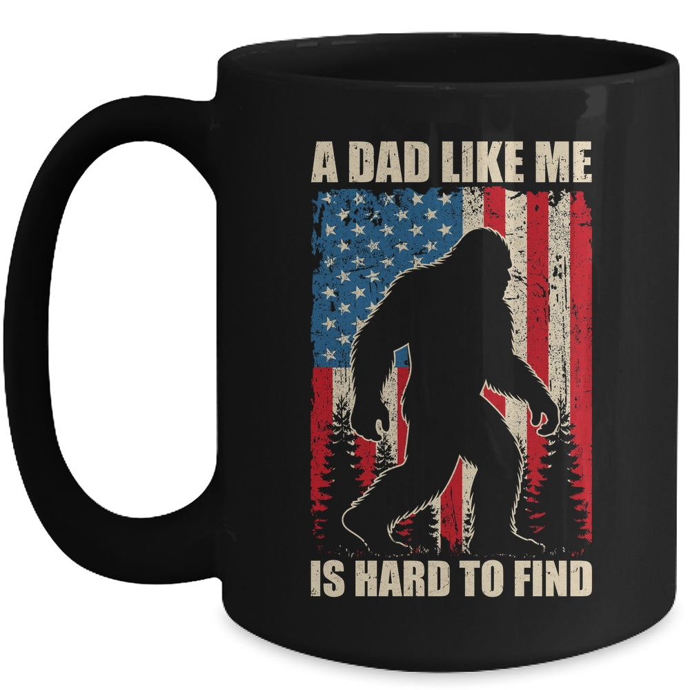 Funny Sasquatch A Dad Like Me Is Hard To Find Flag Bigfoot Mug | teecentury