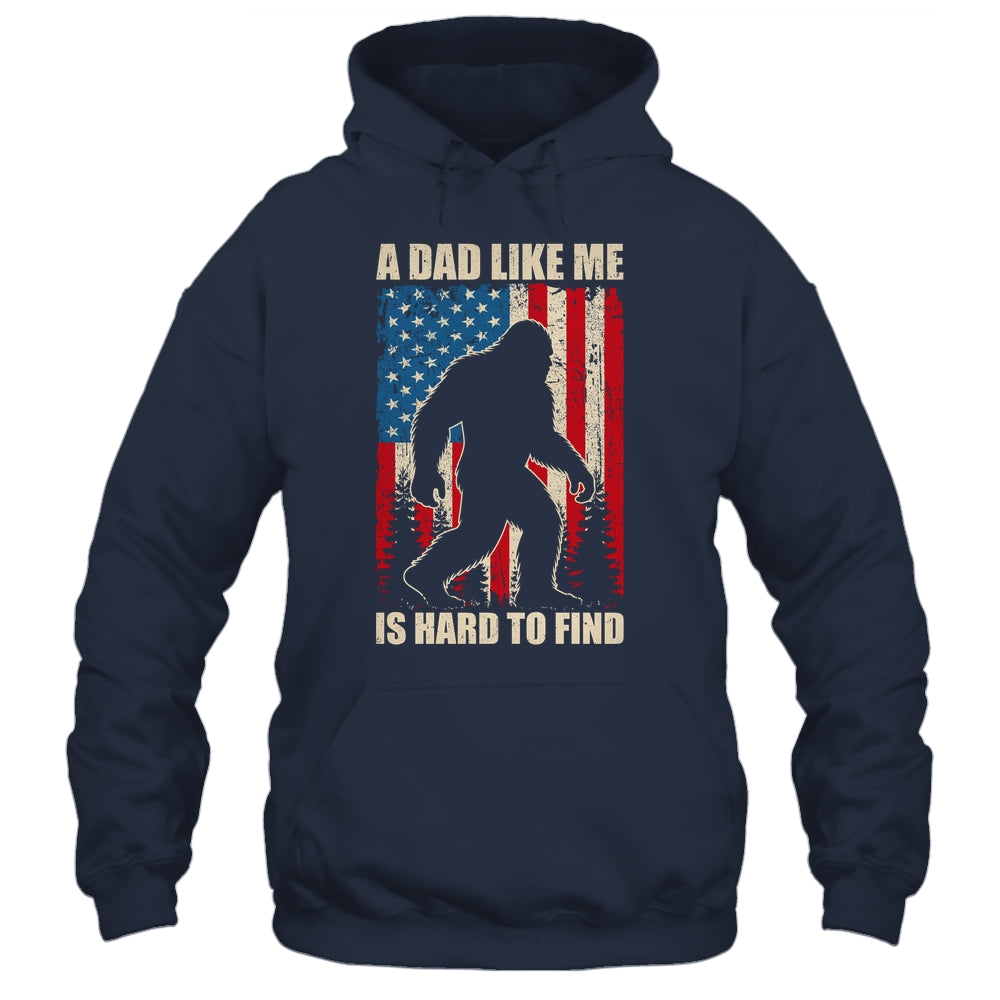 Funny Sasquatch A Dad Like Me Is Hard To Find Flag Bigfoot Shirt & Hoodie | teecentury