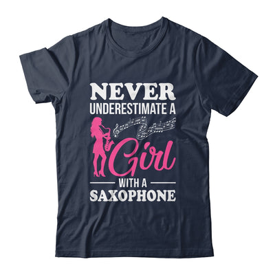 Funny Saxophone Design For Girl With A Saxophonist Sax Lover Shirt & Tank Top | teecentury