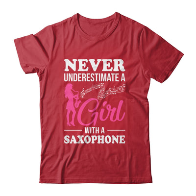 Funny Saxophone Design For Girl With A Saxophonist Sax Lover Shirt & Tank Top | teecentury
