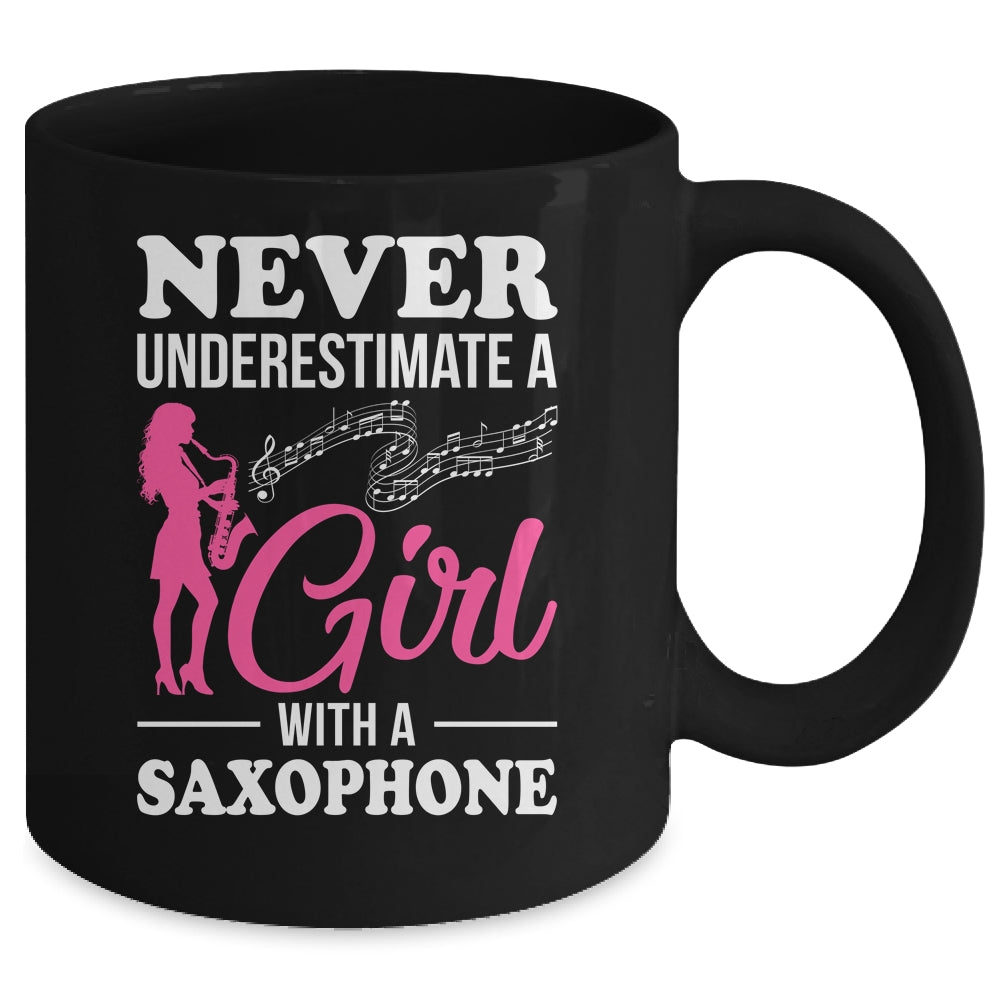 Funny Saxophone Design For Girl With A Saxophonist Sax Lover Mug | teecentury
