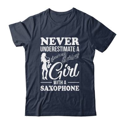 Funny Saxophone Design For Girls Women Saxophonist Sax Lover Shirt & Tank Top | teecentury
