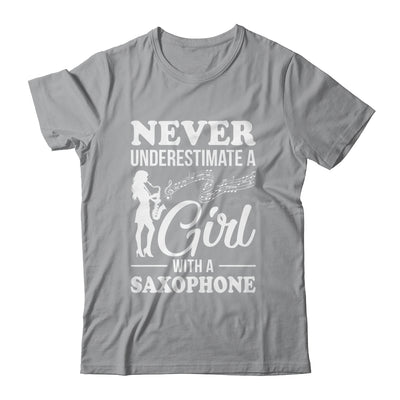 Funny Saxophone Design For Girls Women Saxophonist Sax Lover Shirt & Tank Top | teecentury