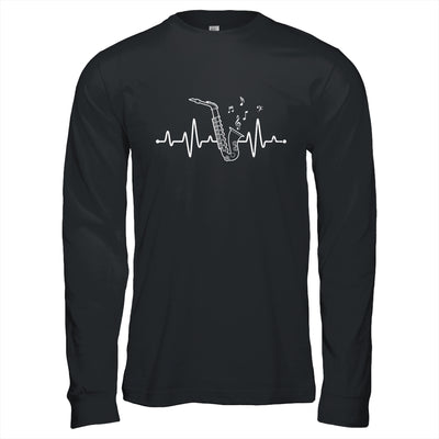 Funny Saxophone Heartbeat Design For Men Women Player Music Shirt & Hoodie | teecentury