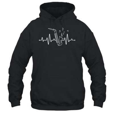Funny Saxophone Heartbeat Design For Men Women Player Music Shirt & Hoodie | teecentury