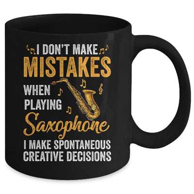 Funny Saxophone I Make Spontaneous Men Women Marching Band Mug | teecentury