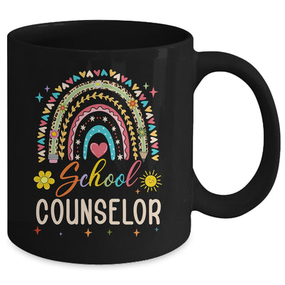 Funny School Counselor Rainbow Leopard Print Counselor Mug | teecentury