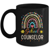 Funny School Counselor Rainbow Leopard Print Counselor Mug | teecentury