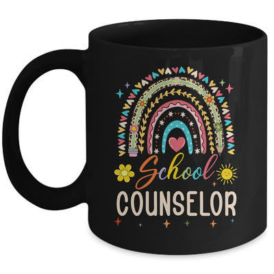 Funny School Counselor Rainbow Leopard Print Counselor Mug | teecentury
