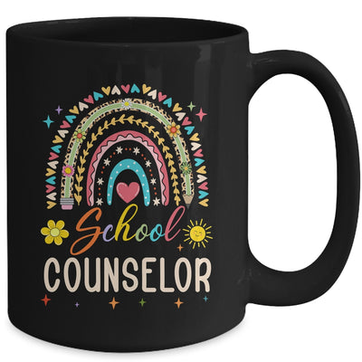 Funny School Counselor Rainbow Leopard Print Counselor Mug | teecentury