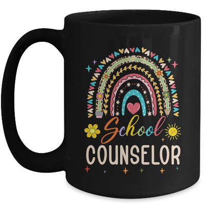 Funny School Counselor Rainbow Leopard Print Counselor Mug | teecentury