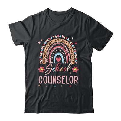 Funny School Counselor Rainbow Leopard Print Women Shirt & Hoodie | teecentury
