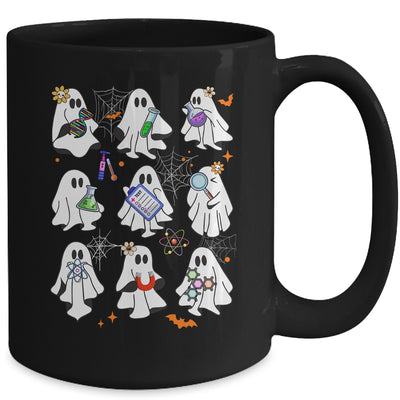 Funny Science Teacher Costume Halloween Ghost Laboratory Mug | teecentury