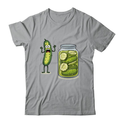 Funny Screaming Pickle Cucumber Jar Joke Pickles Shirt & Tank Top | teecentury