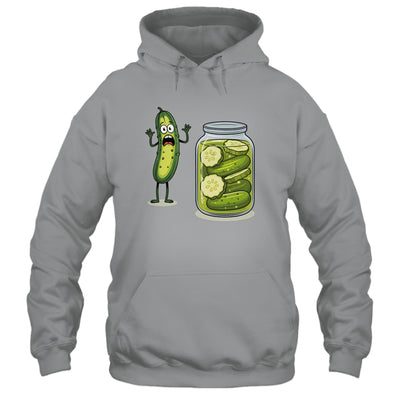 Funny Screaming Pickle Cucumber Jar Joke Pickles Shirt & Tank Top | teecentury