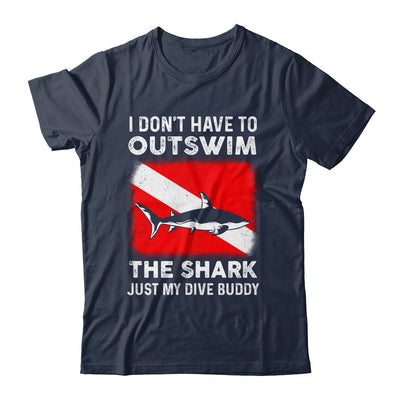 Funny Scuba Diving Design For Men Women Shark Diving Buddy Shirt & Tank Top | teecentury