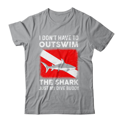 Funny Scuba Diving Design For Men Women Shark Diving Buddy Shirt & Tank Top | teecentury