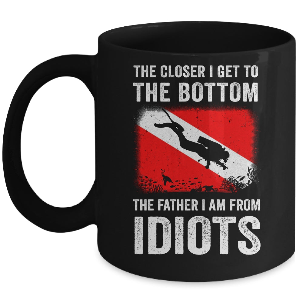 Funny Scuba Diving For Men Women Flag Dive Quote Scuba Diver Mug | teecentury