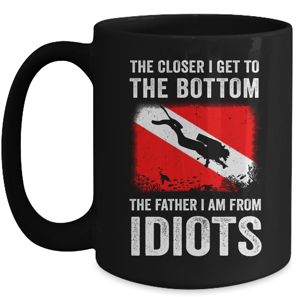 Funny Scuba Diving For Men Women Flag Dive Quote Scuba Diver Mug | teecentury