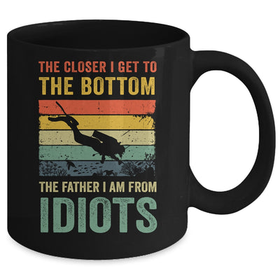 Funny Scuba Diving For Men Women Flag Dive Scuba Diver Retro Mug | teecentury