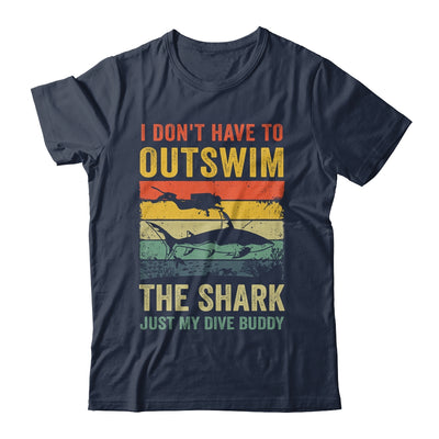Funny Scuba Diving For Men Women Shark Diving Buddy Retro Shirt & Tank Top | teecentury