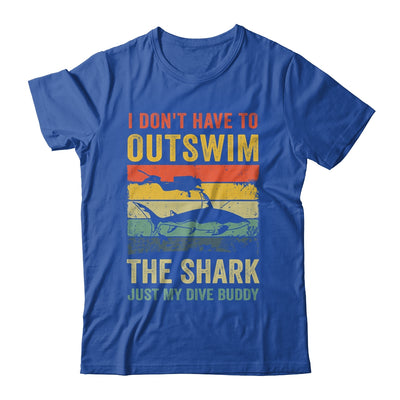 Funny Scuba Diving For Men Women Shark Diving Buddy Retro Shirt & Tank Top | teecentury