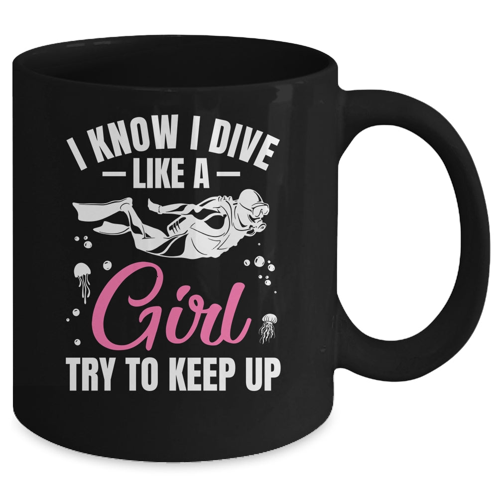 Funny Scuba Diving For Women Girls Rescue Diver Ocean Divers Mug | teecentury