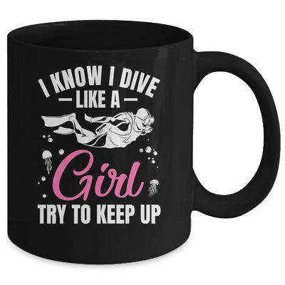 Funny Scuba Diving For Women Girls Rescue Diver Ocean Divers Mug | teecentury
