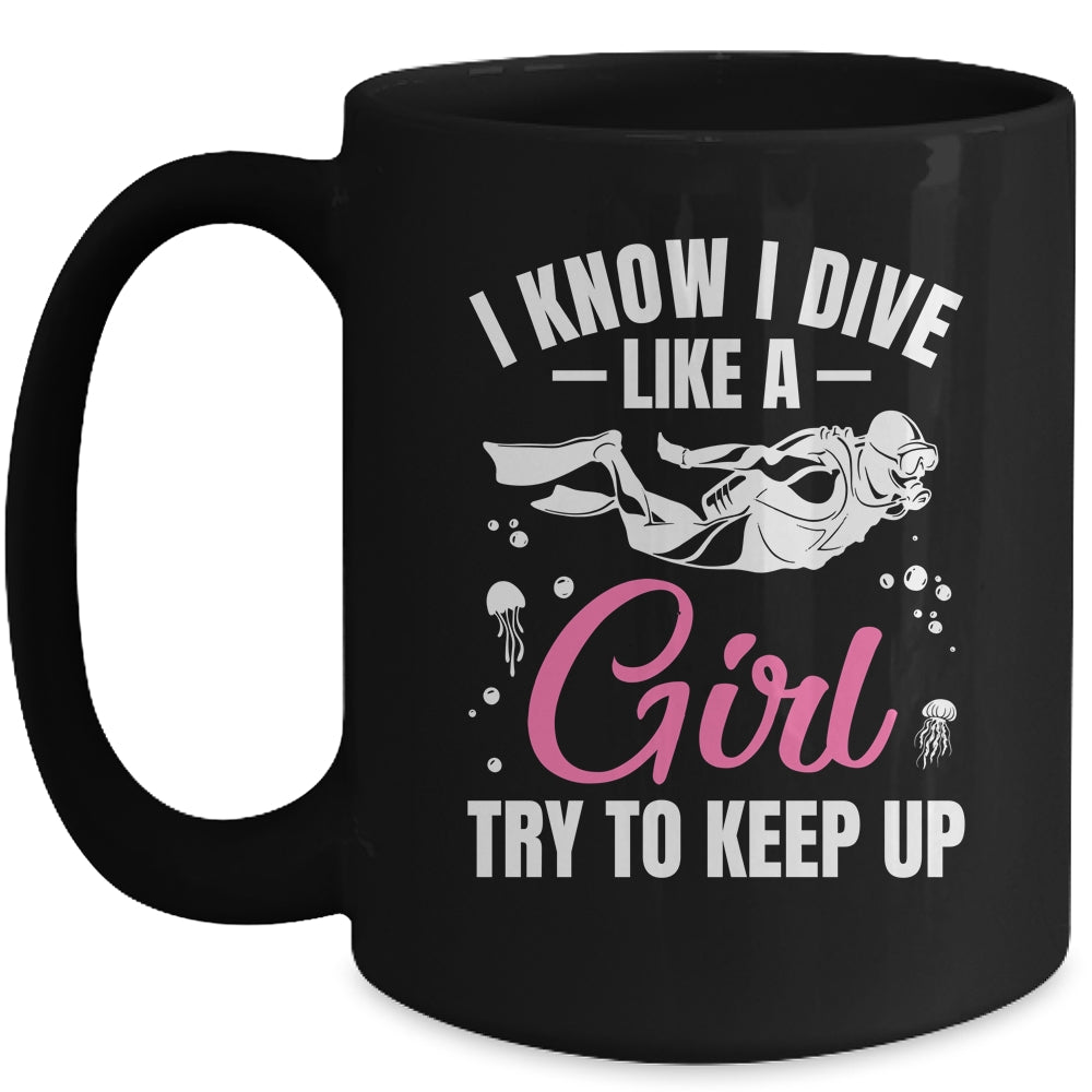Funny Scuba Diving For Women Girls Rescue Diver Ocean Divers Mug | teecentury