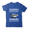 Funny Sharks Make Me Happy Marine Biology Shark Shirt & Tank Top | teecentury