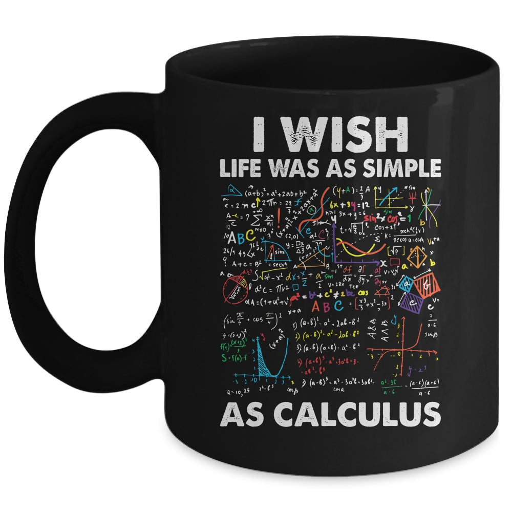 Funny Simple As Calculus For Men Women Teacher Math Joke Mug | teecentury