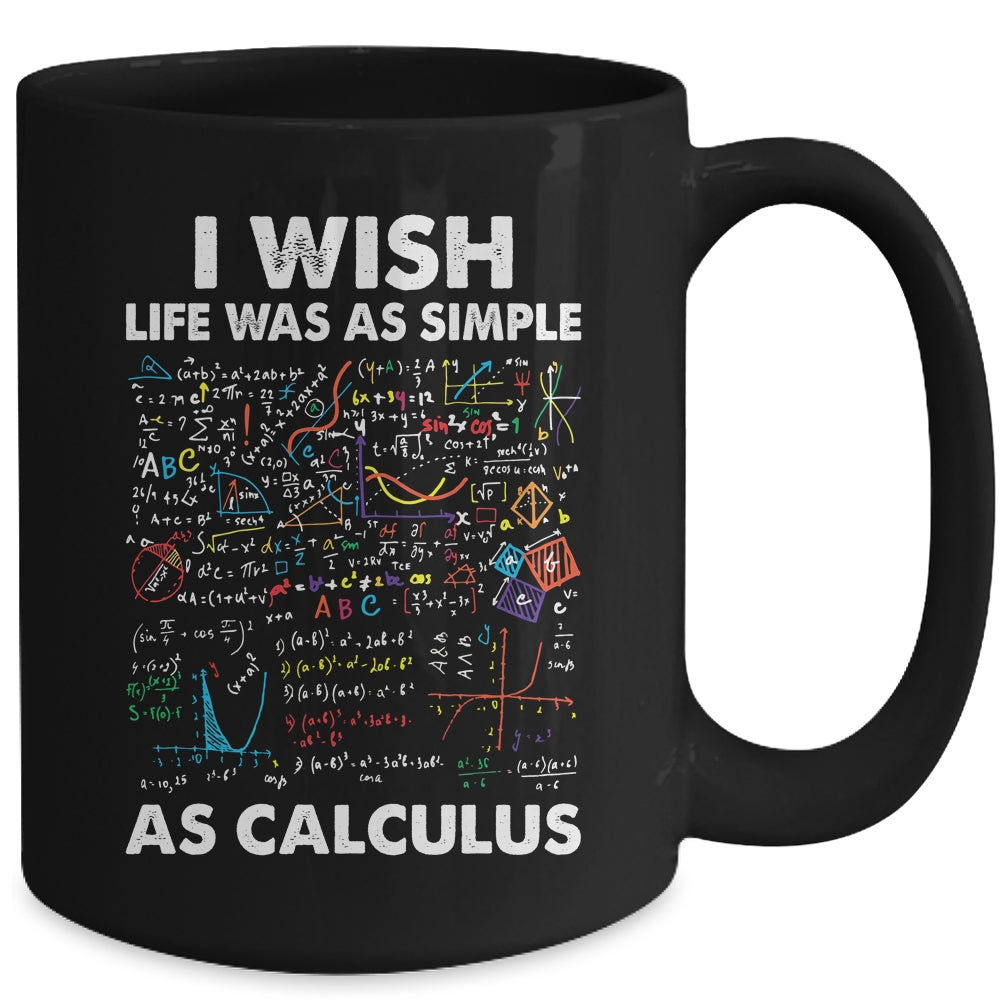 Funny Simple As Calculus For Men Women Teacher Math Joke Mug | teecentury