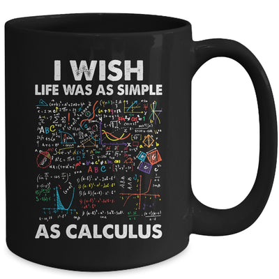Funny Simple As Calculus For Men Women Teacher Math Joke Mug | teecentury